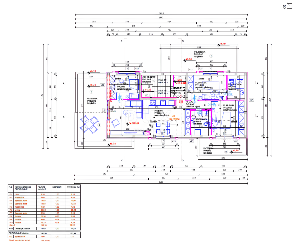 ROGOZNICA, STIVAŠNICA – Penthouse s fenomenalnim pogledom na morje
