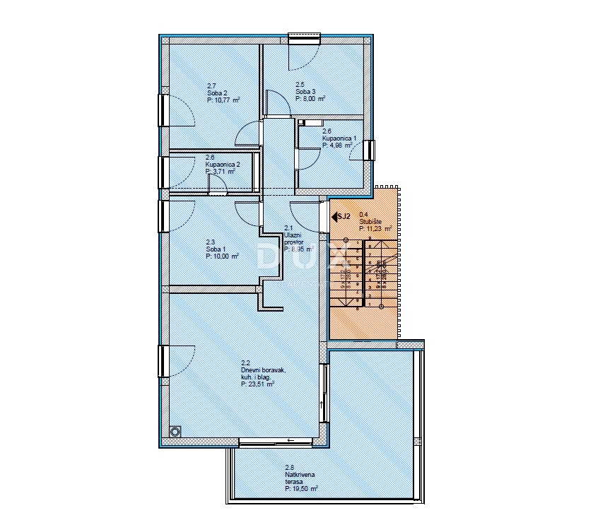 Stanovanje Vodice, 89,42m2