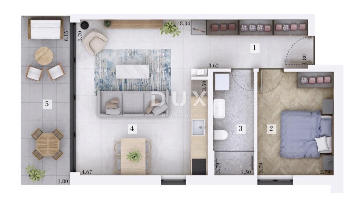 Stanovanje Šorići, Kanfanar, 74m2