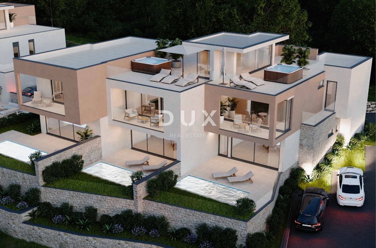 ŠIBENIK, VODICE – LUX TRIPLEKS - strešna terasa, bazen in pogled na morje