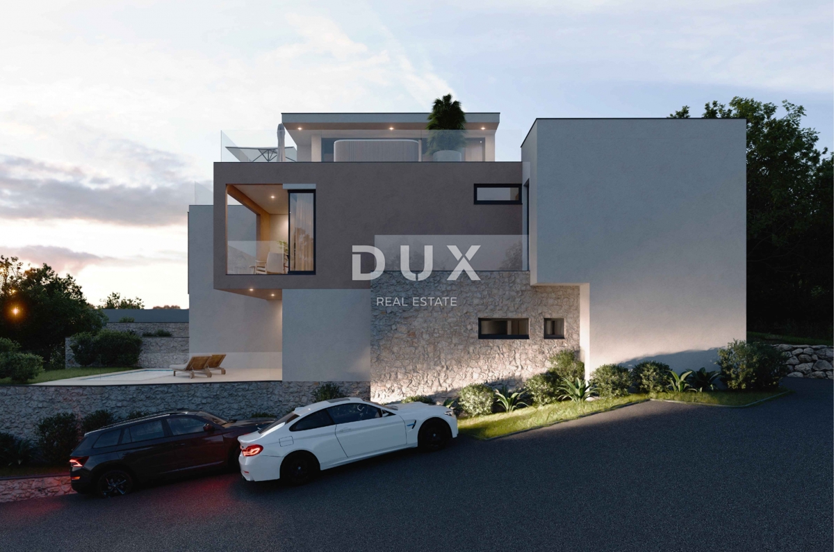 ŠIBENIK, VODICE – LUX TRIPLEKS - strešna terasa, bazen in pogled na morje