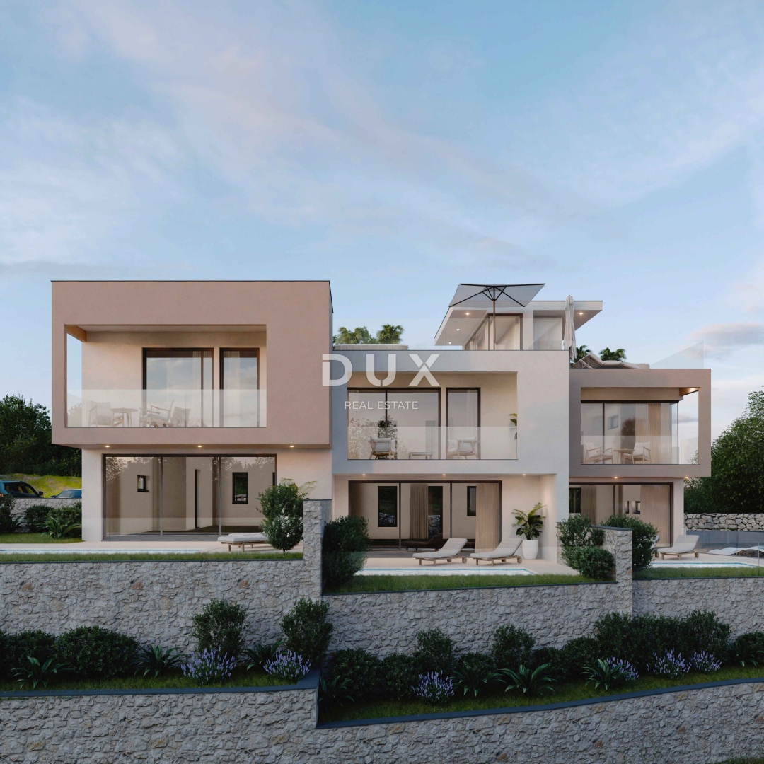 ŠIBENIK, VODICE – LUX TRIPLEKS - strešna terasa, bazen in pogled na morje