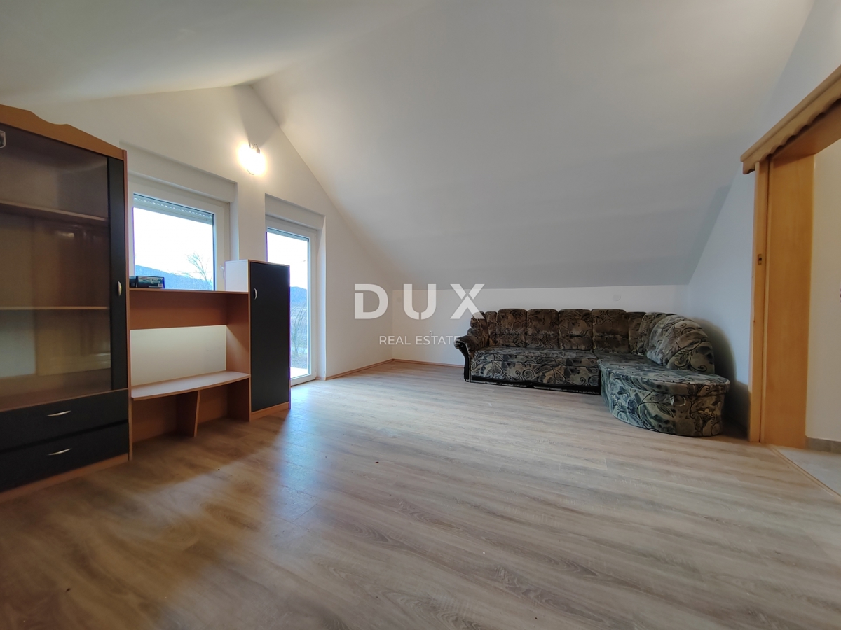 GOSPIĆ - Samostojna hiša s prostornim vrtom in obdelovalnim zemljiščem