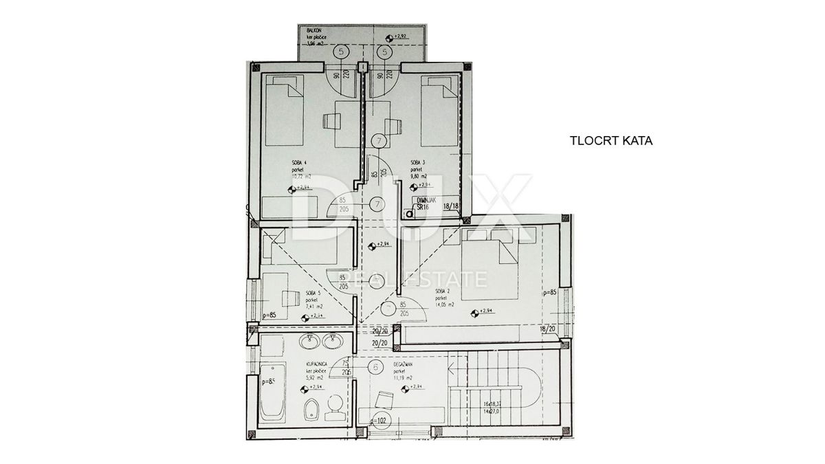 GOSPIĆ - Samostojna hiša s prostornim vrtom in obdelovalnim zemljiščem