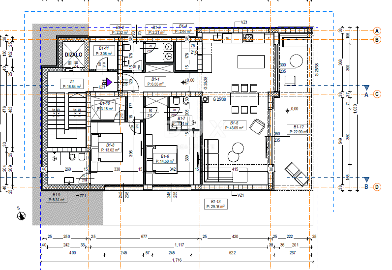 OPATIJA, LOVRAN - stanovanje B1 v pritličju luksuzne novogradnje s teraso, vrtom, parkiriščem