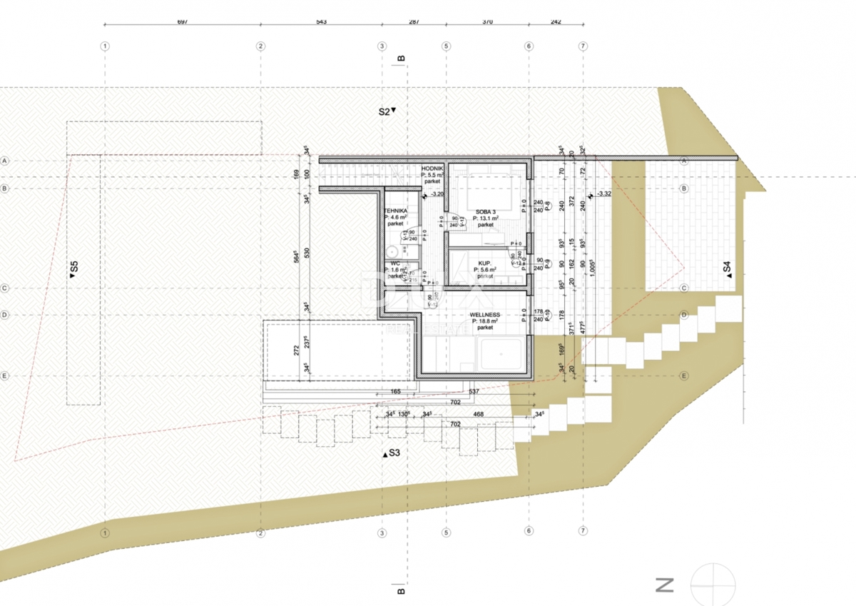 ISTRA, MOTOVUN - Zemljišče z gradbenim dovoljenjem in panoramskim razgledom