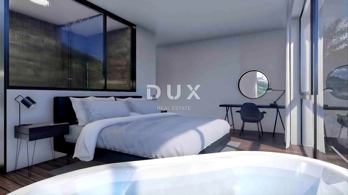 ISTRA, MOTOVUN - Zemljišče z gradbenim dovoljenjem in panoramskim razgledom