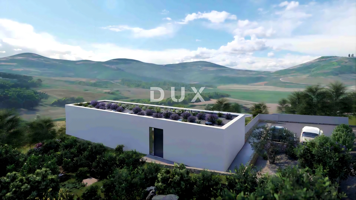 ISTRA, MOTOVUN - Zemljišče z gradbenim dovoljenjem in panoramskim razgledom