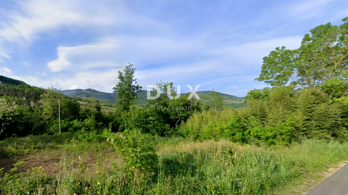 ISTRA, MOTOVUN - Zemljišče z gradbenim dovoljenjem in panoramskim razgledom