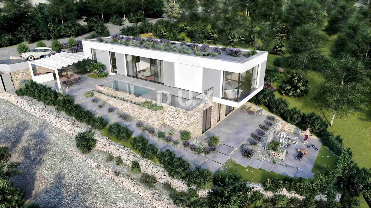 ISTRA, MOTOVUN - Zemljišče z gradbenim dovoljenjem in panoramskim razgledom