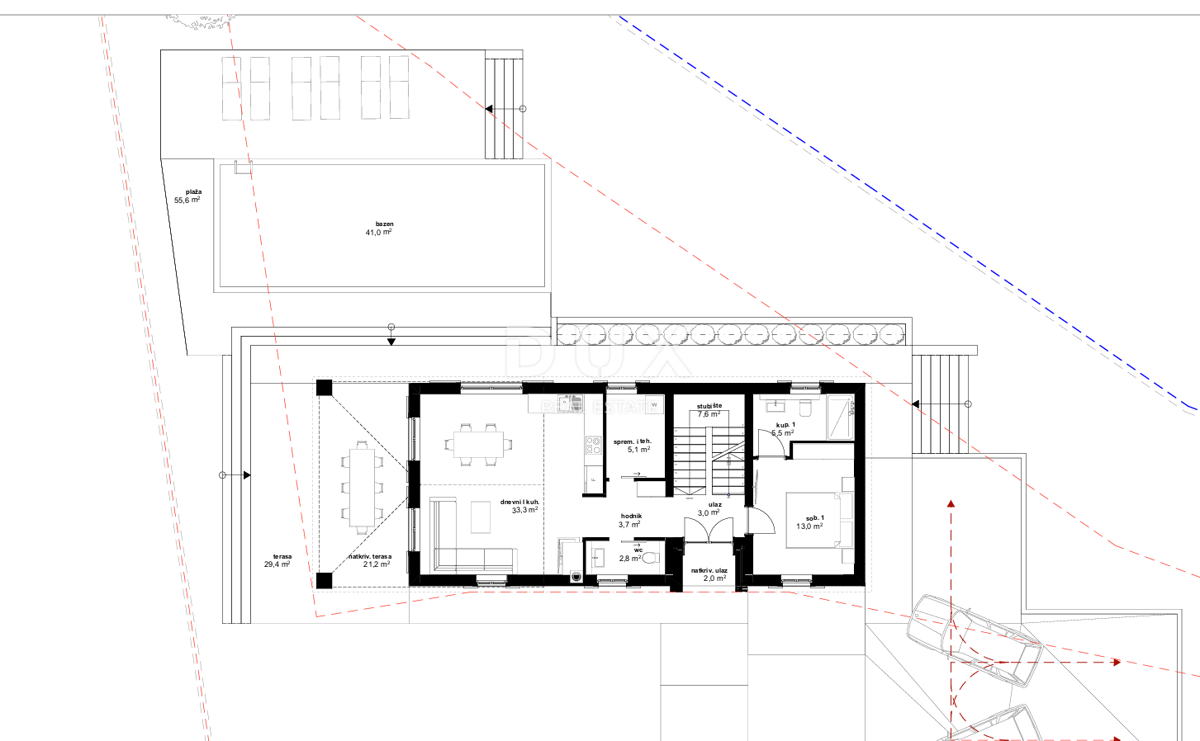 ISTRA, VIŠNJAN - Zemljišče z gradbenim dovoljenjem