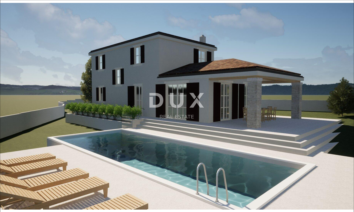 ISTRA, VIŠNJAN - Zemljišče z gradbenim dovoljenjem