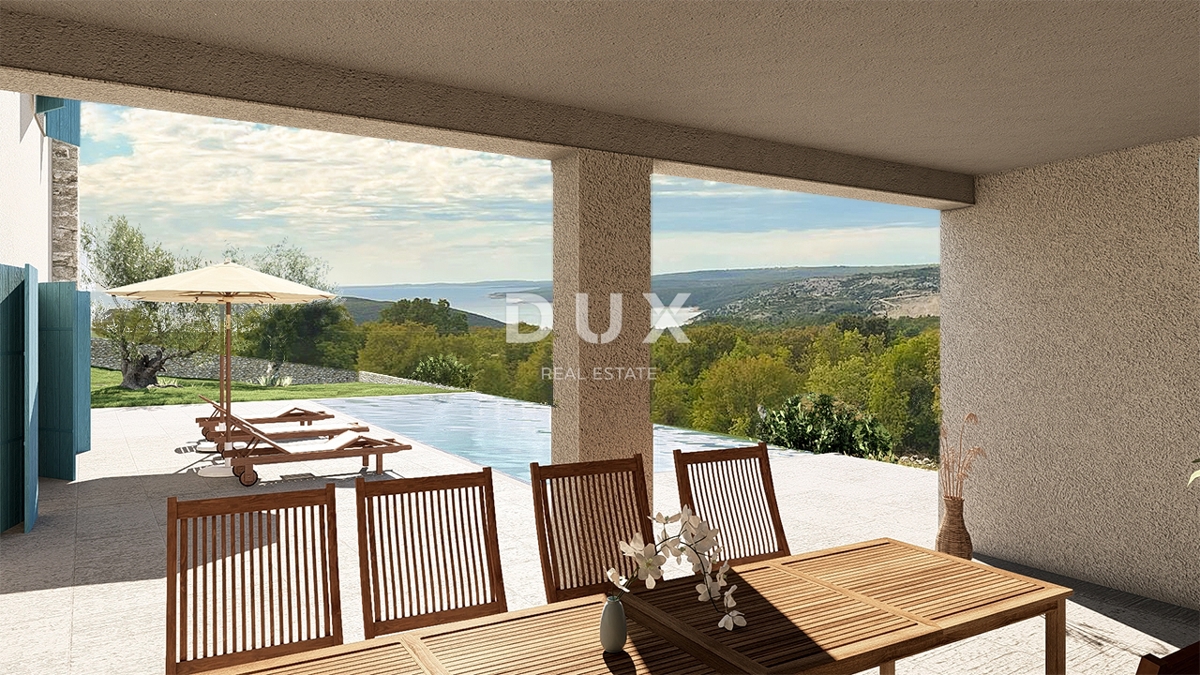 ISTRA, RABAC - Prostorno gradbeno zemljišče z gradbenim dovoljenjem - Pogled na morje!