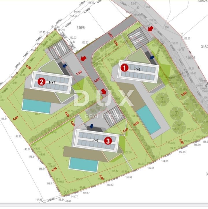 ISTRA, RABAC - Prostorno gradbeno zemljišče z gradbenim dovoljenjem - Pogled na morje!