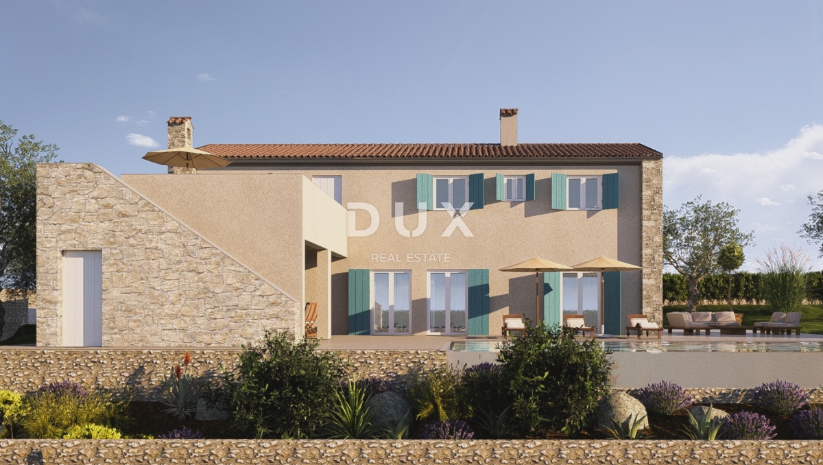 ISTRA, RABAC - Prostorno gradbeno zemljišče z gradbenim dovoljenjem - Pogled na morje!