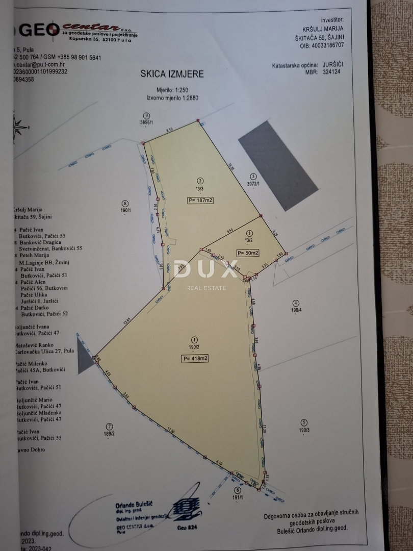 ISTRA, SVETVINČENAT - Zemljišče v mirni istrski vasici