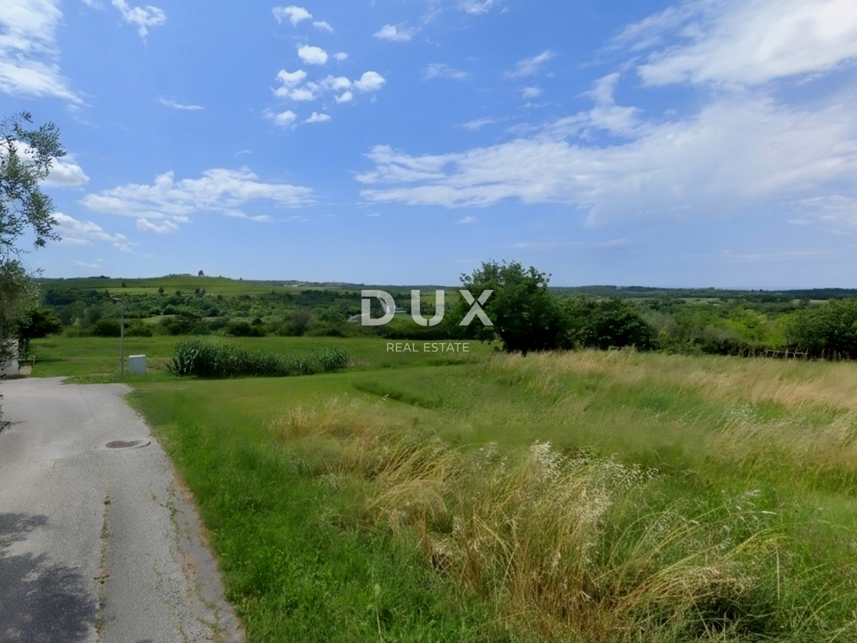 ISTRA, BUJE - Zemljišče z gradbenim dovoljenjem in panoramskim razgledom