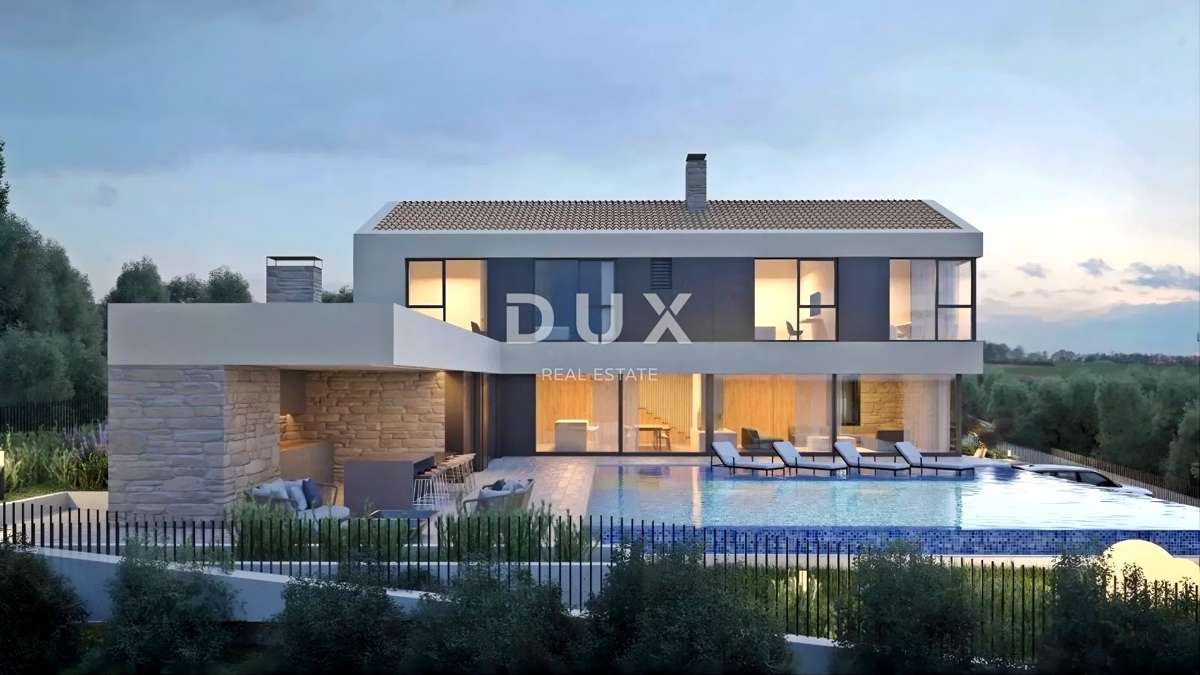 ISTRA, BUJE - Zemljišče z gradbenim dovoljenjem in panoramskim razgledom