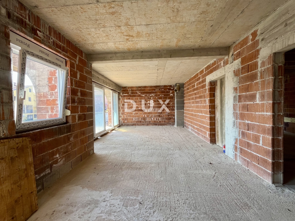 RIJEKA, SRDOČI - Novogradnja s 3 spalnicami in dnevno sobo z balkonom