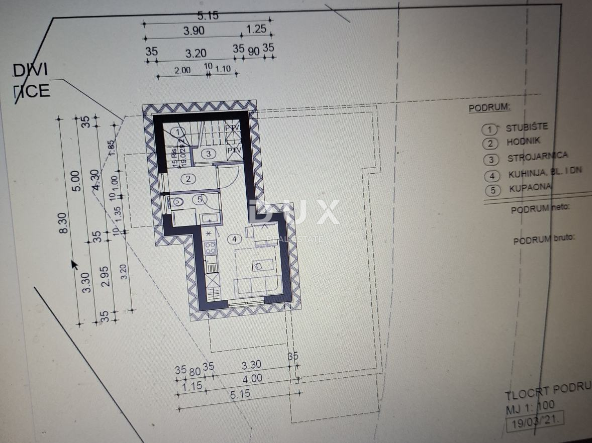 KASTAV - Samostojna hiša 210 m2, gradnja začeta