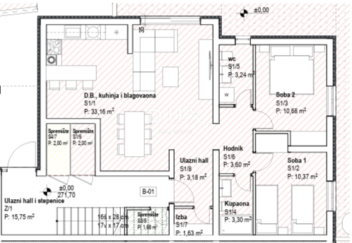 Stanovanje Hreljin, Bakar, 78m2