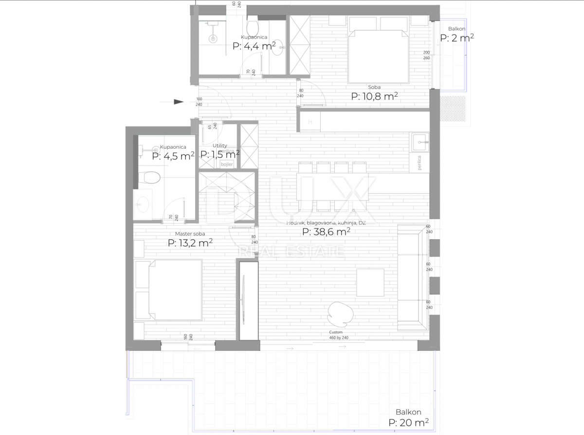 OPATIJA, CENTER - opremljeno stanovanje edinstvenih lastnosti v centru Opatije z bazenom, 200 metrov od Lungomareja, garaža, pogled