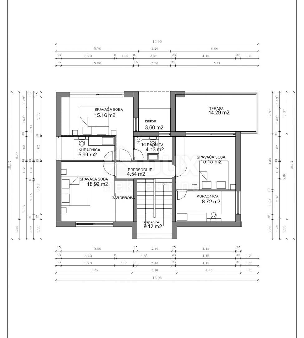 ZADAR, PRIVLAKA - Luksuzna vila ob morju v izgradnji