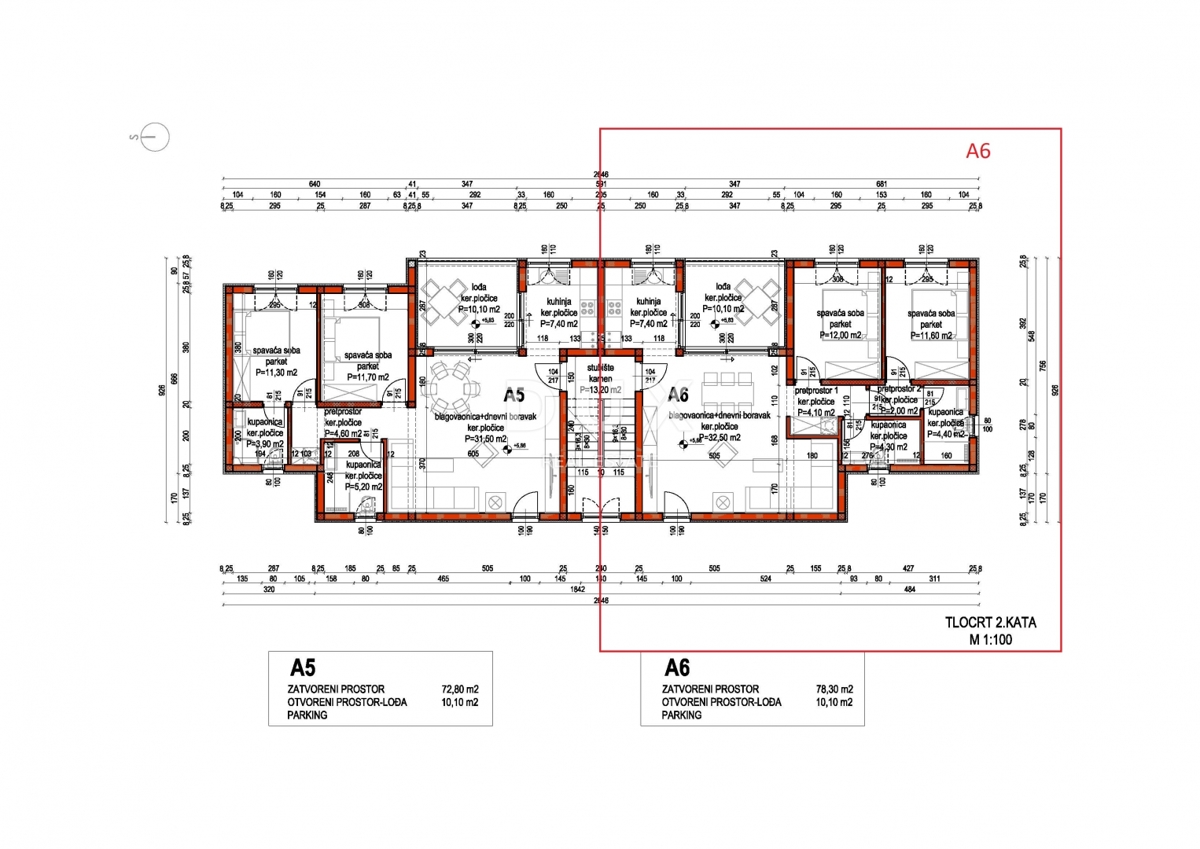 PRIMOŠTEN, DOLAC – NOVOGRADNJA! Dvosobno stanovanje s čudovitim razgledom.