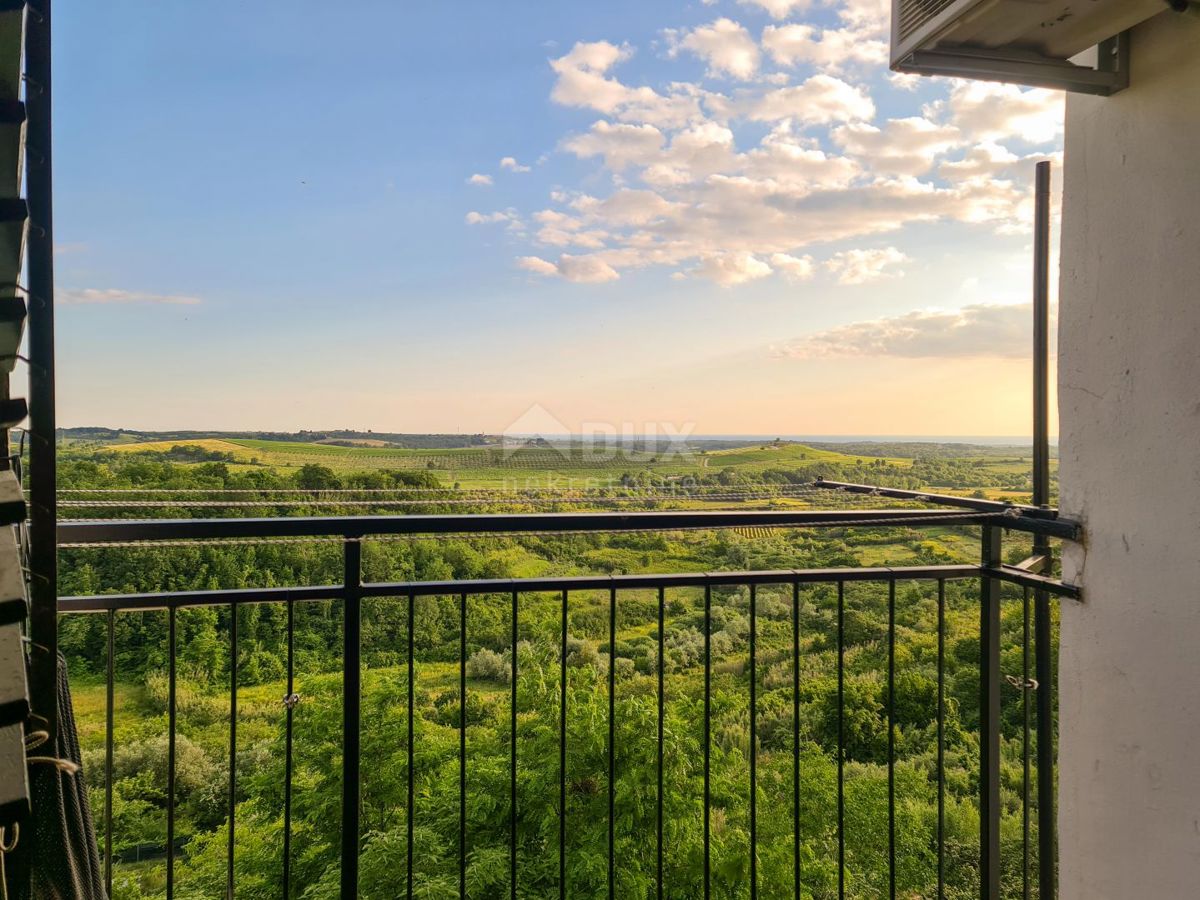 ISTRA, BUJE - Na novo prenovljen apartma s pogledom na morje