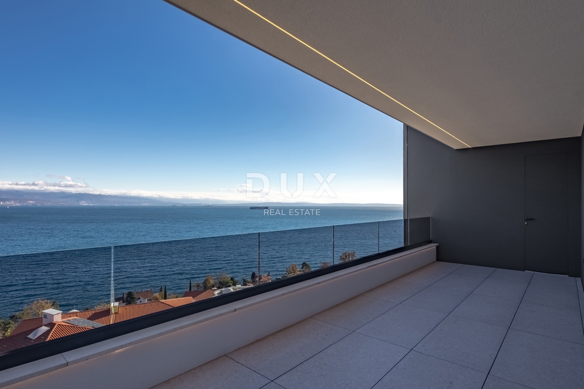 OPATIJA, CENTER - 134m2 prestižna stavba v vrhunski novogradnji, panoramski pogled na morje