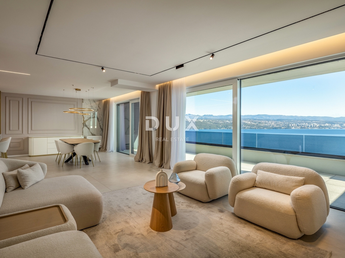 OPATIJA, CENTER - 134m2 prestižna stavba v vrhunski novogradnji, panoramski pogled na morje
