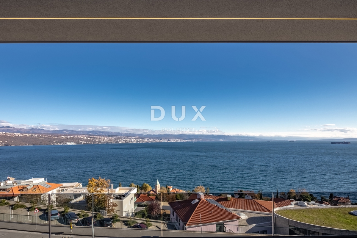 OPATIJA, CENTER - 134m2 prestižna stavba v vrhunski novogradnji, panoramski pogled na morje