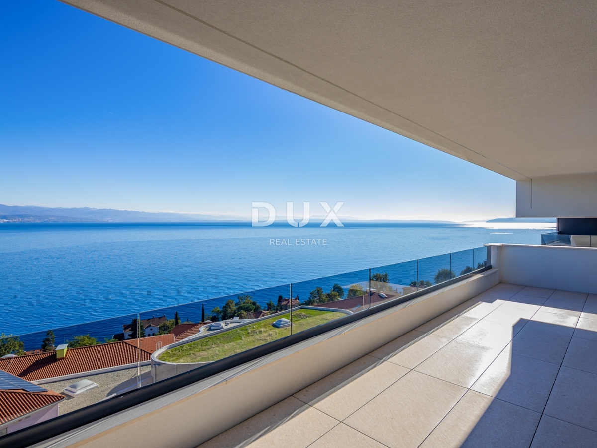 OPATIJA, CENTER - 134m2 prestižna stavba v vrhunski novogradnji, panoramski pogled na morje
