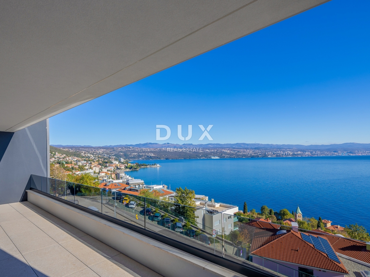 OPATIJA, CENTER - 134m2 prestižna stavba v vrhunski novogradnji, panoramski pogled na morje