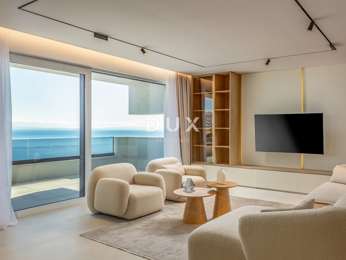 OPATIJA, CENTER - 134m2 prestižna stavba v vrhunski novogradnji, panoramski pogled na morje
