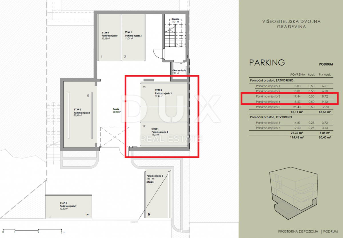 COSTABELLA, BIVIO, KANTRIDA- ekskluzivni penthouse 129,54m2, 100m od morja, čudovit razgled - APARTMA 4