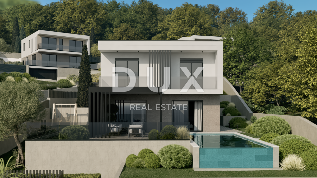 OPATIJA, POLJANE - Projekt vile s pogledom na morje