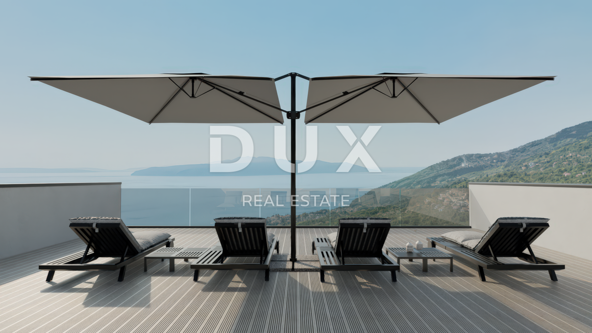 OPATIJA, POLJANE - Projekt vile s pogledom na morje
