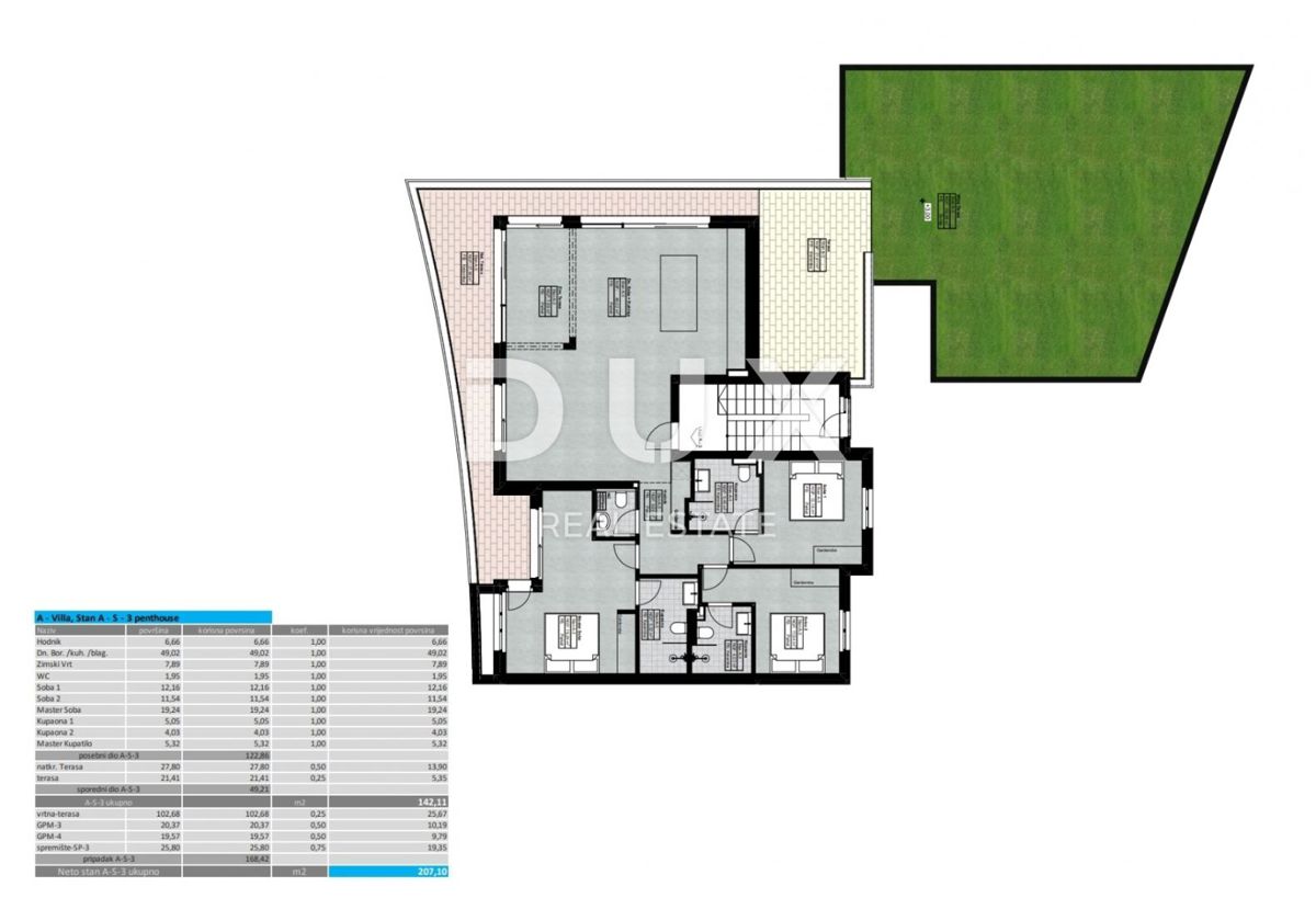 Stanovanje Lovran, 121,19m2