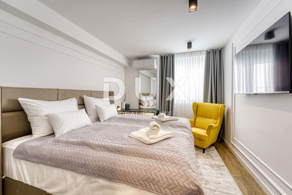 OTOK KRK, MESTO KRK - Dvoetažni apartma z vrtom in bazenom blizu morja