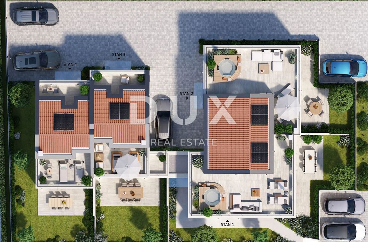 ISTRA, POREČ - Dvojček novogradnje z vrtom in spa centrom, blizu morja