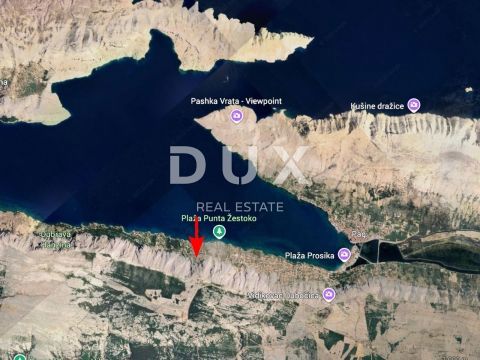 OTOK PAG, BOŠANA - gradbeno zemljišče s pogledom na morje