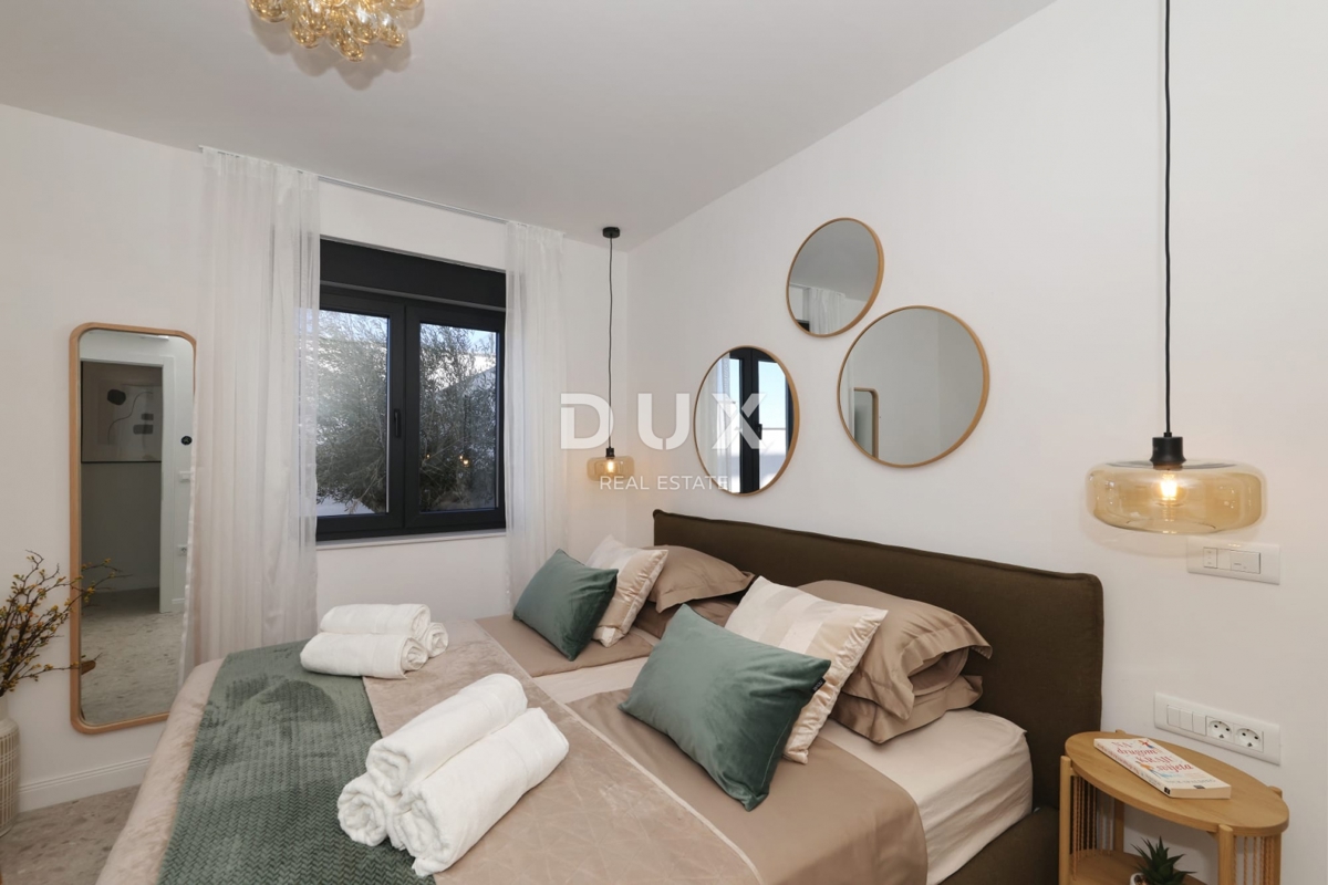 ZADAR, RTINA - opremljeno stanovanje z vrtom v bližini morja