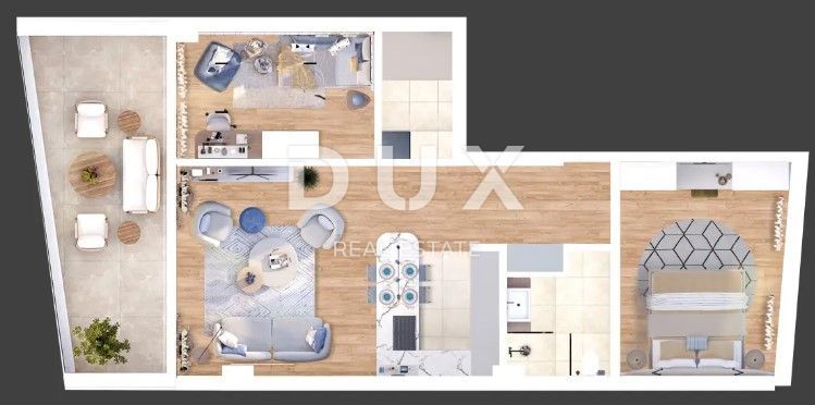 RIJEKA, KANTRIDA, kakovostna novogradnja 2 spalnici + dnevna soba S3