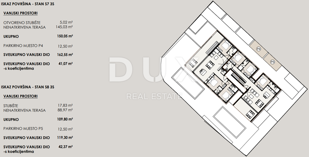 ZADAR, PRIVLAKA - Vrhunski penthouse 50 metrov od morja s čudovitim pogledom na morje! S8