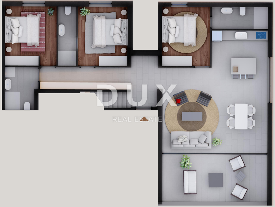 ZADAR, PRIVLAKA - Vrhunski penthouse 50 metrov od morja s čudovitim pogledom na morje! S8