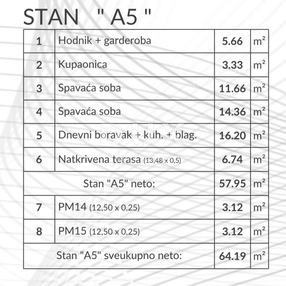 Stanovanje Šikići, Pula, 53,04m2