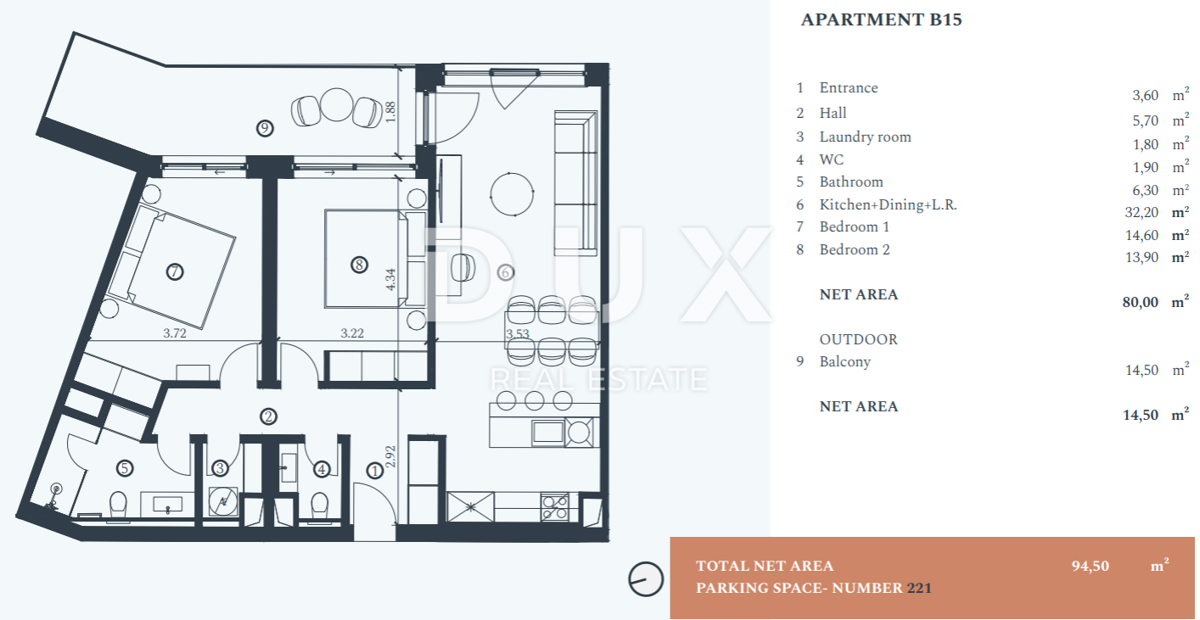 Stanovanje Savudrija, Umag, 103,60m2