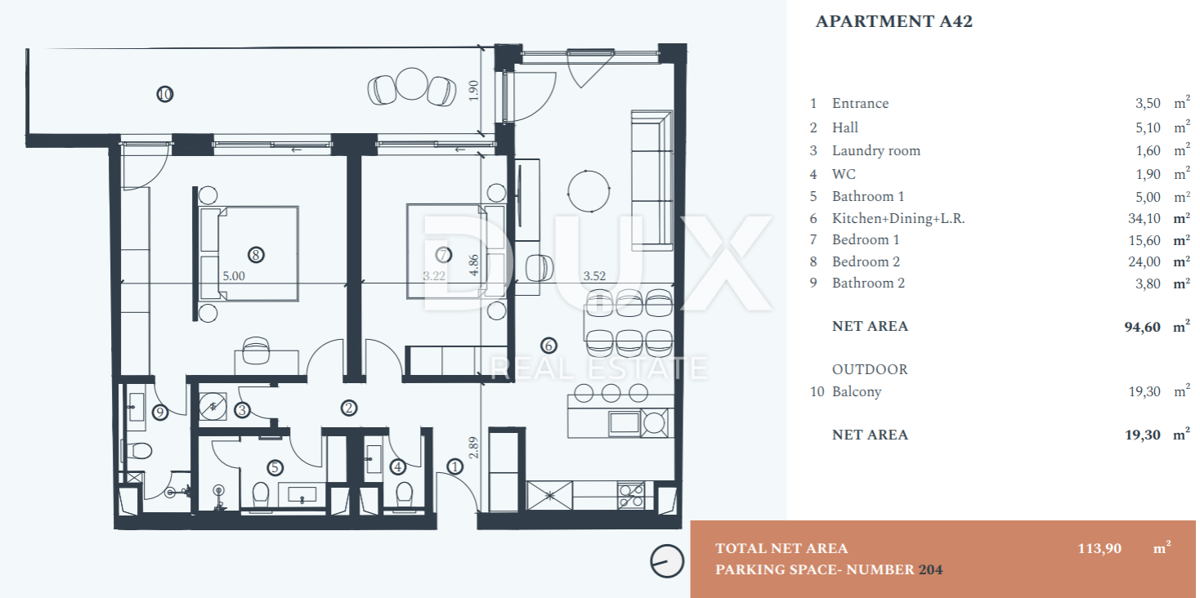 Stanovanje Savudrija, Umag, 103,60m2