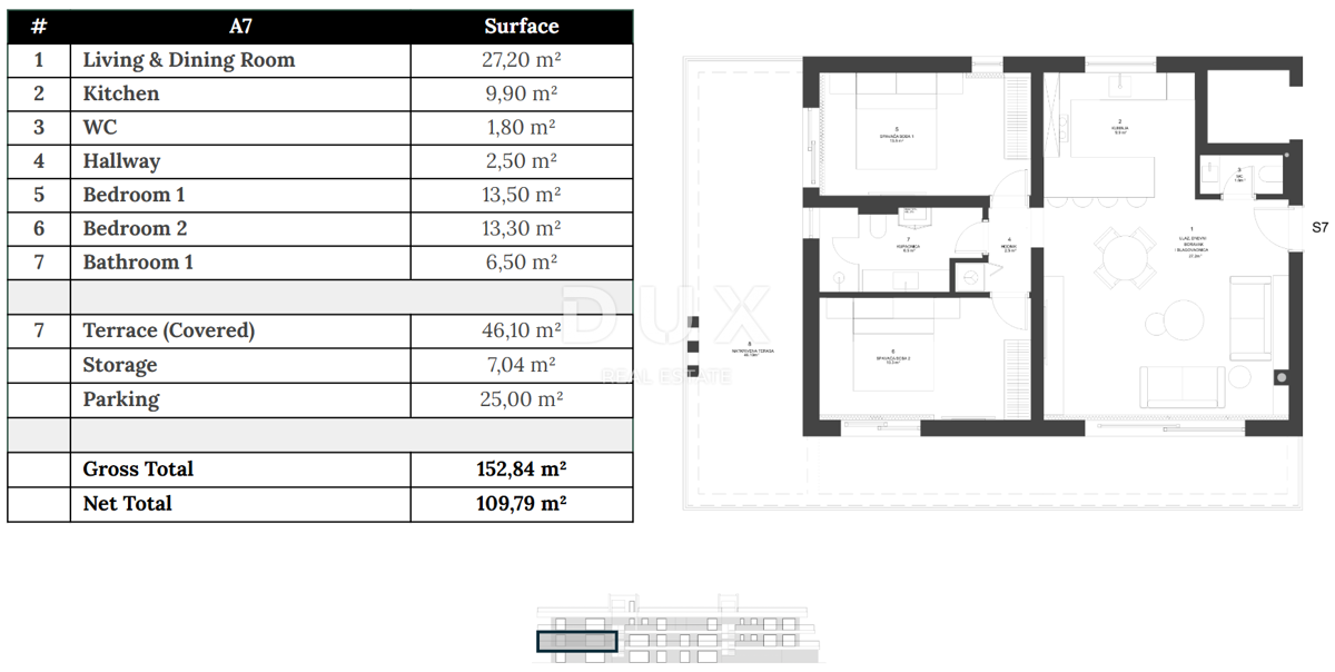 ZADAR, ZATON - Novogradnja z dvigalom 45 metrov od plaže! A7